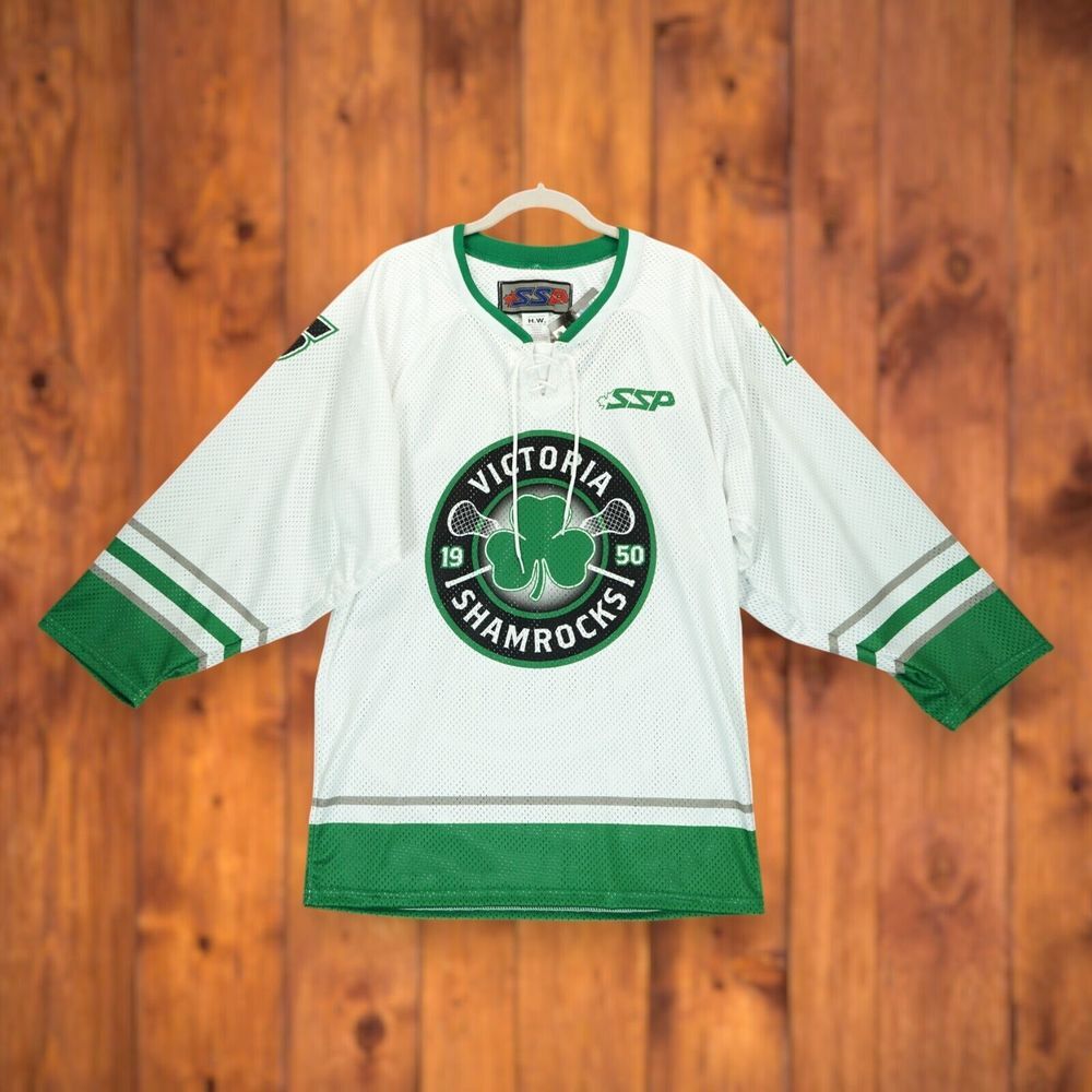 Vintage NWT Victoria Shamrocks Jersey SSP - Men's Size Small ~ Made in Canada